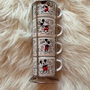 Disney Mickey Mouse Mug Set - Black, White, Red